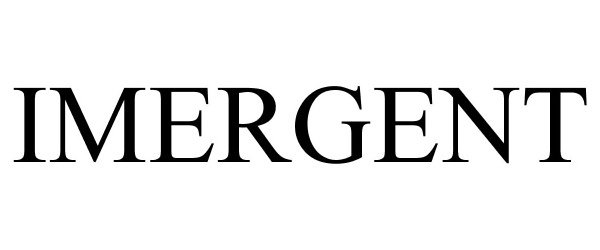 Trademark Logo IMERGENT