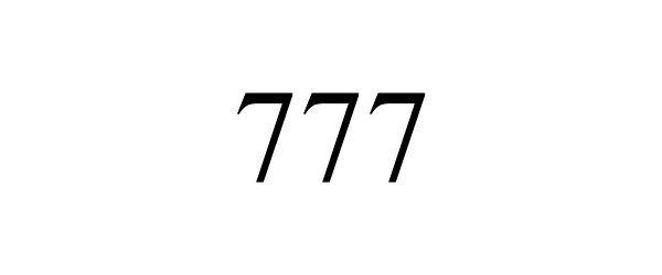 Trademark Logo 777