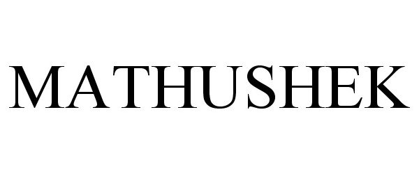 Trademark Logo MATHUSHEK