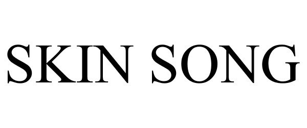 Trademark Logo SKIN SONG