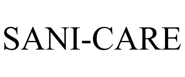 Trademark Logo SANI-CARE