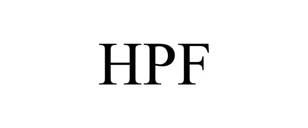 Trademark Logo HPF