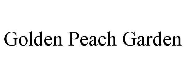 Trademark Logo GOLDEN PEACH GARDEN