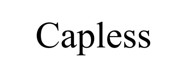 Trademark Logo CAPLESS