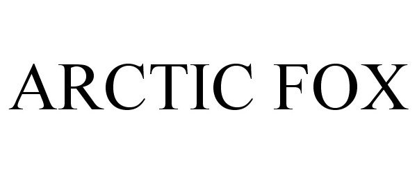Trademark Logo ARCTIC FOX
