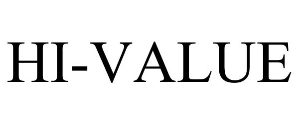 Trademark Logo HI-VALUE