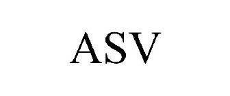 Trademark Logo ASV