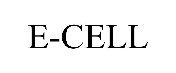 Trademark Logo E-CELL