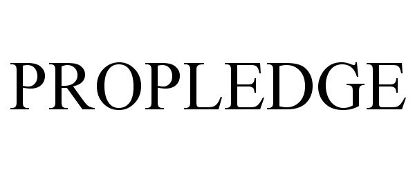 Trademark Logo PROPLEDGE