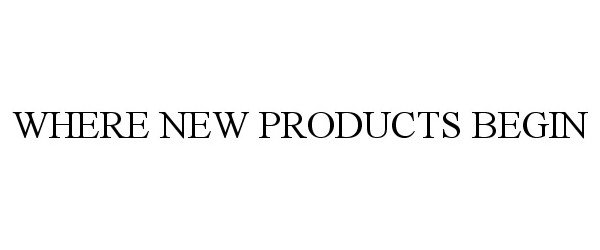 WHERE NEW PRODUCTS BEGIN