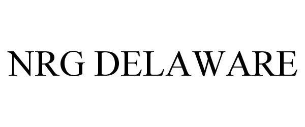 Trademark Logo NRG DELAWARE