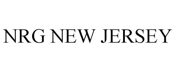 Trademark Logo NRG NEW JERSEY