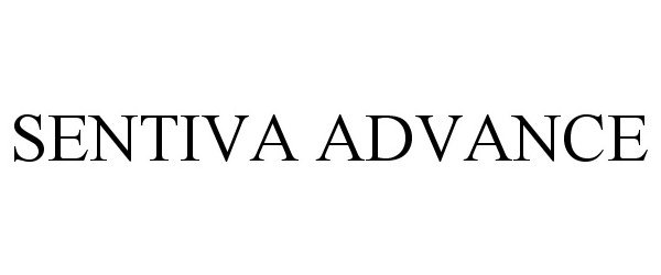 Trademark Logo SENTIVA ADVANCE