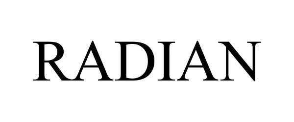 Trademark Logo RADIAN