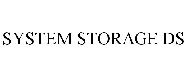 Trademark Logo SYSTEM STORAGE DS
