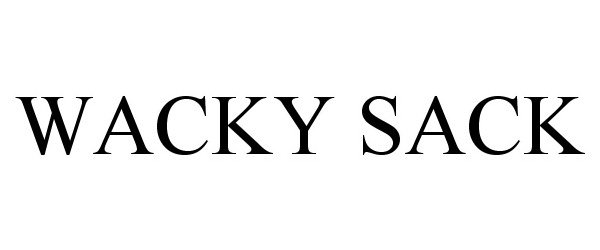 Trademark Logo WACKY SACK