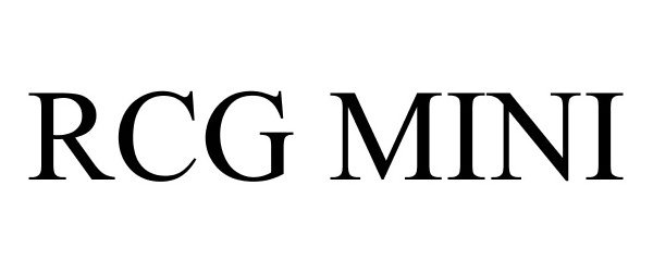 Trademark Logo RCG MINI