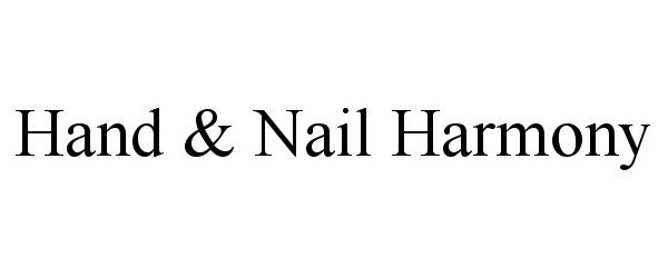 Trademark Logo HAND & NAIL HARMONY