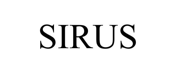 Trademark Logo SIRUS