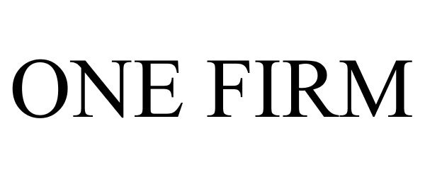 Trademark Logo ONE FIRM