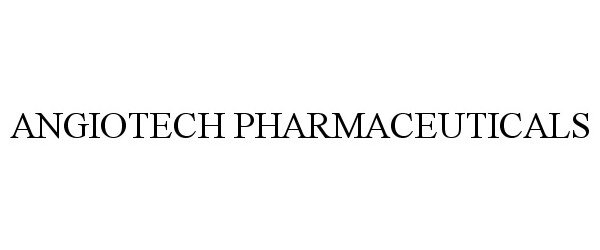 Trademark Logo ANGIOTECH PHARMACEUTICALS