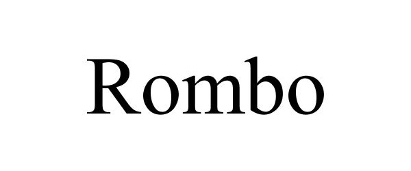 Trademark Logo ROMBO