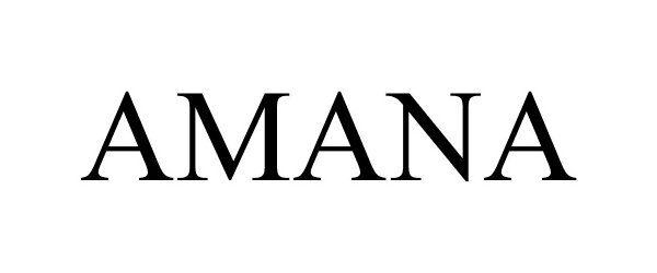 Trademark Logo AMANA
