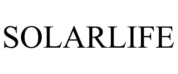 Trademark Logo SOLARLIFE