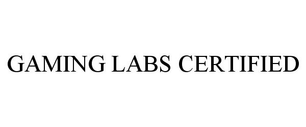  GAMING LABS CERTIFIED