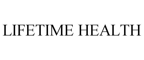 Trademark Logo LIFETIME HEALTH