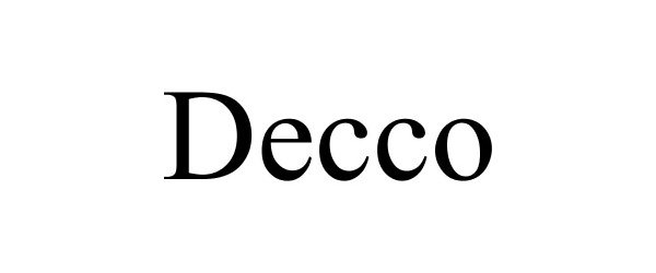 Trademark Logo DECCO