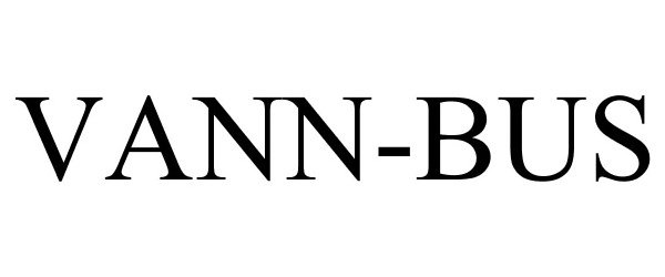 Trademark Logo VANN-BUS