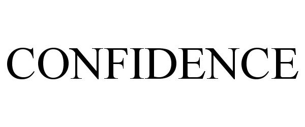 Trademark Logo CONFIDENCE