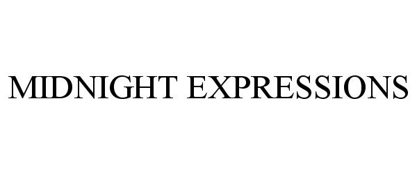 Trademark Logo MIDNIGHT EXPRESSIONS
