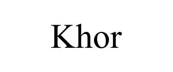 Trademark Logo KHOR