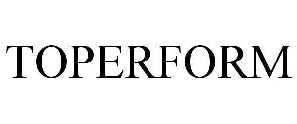 Trademark Logo TOPERFORM