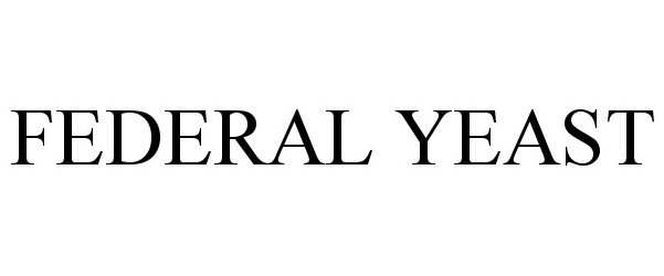 Trademark Logo FEDERAL YEAST