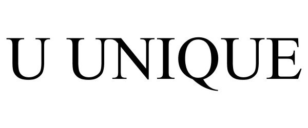 Trademark Logo U UNIQUE