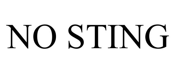 Trademark Logo NO STING