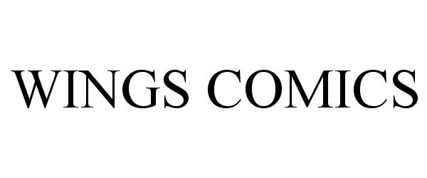 Trademark Logo WINGS COMICS