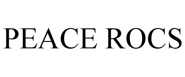Trademark Logo PEACE ROCS