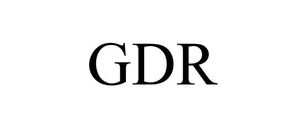 Trademark Logo GDR