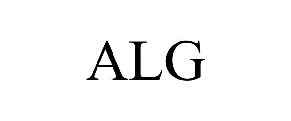 Trademark Logo ALG