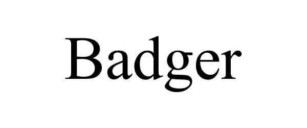 Trademark Logo BADGER