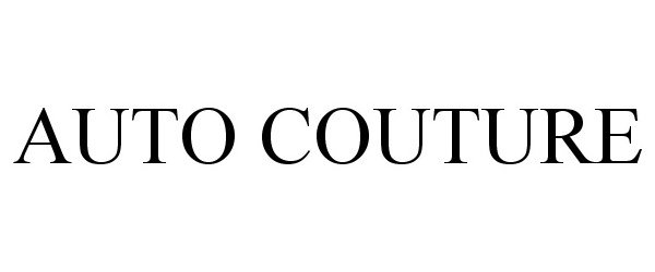 Trademark Logo AUTO COUTURE