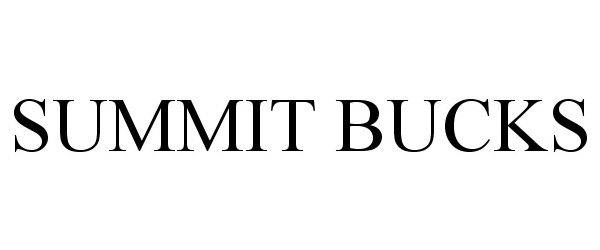 Trademark Logo SUMMIT BUCKS
