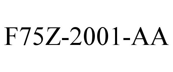 Trademark Logo F75Z-2001-AA