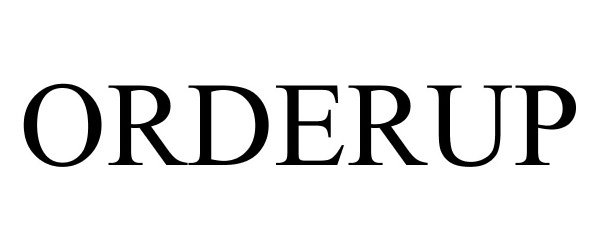Trademark Logo ORDERUP