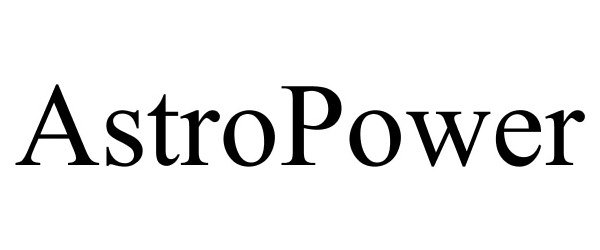 Trademark Logo ASTROPOWER