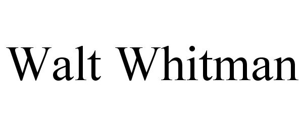 Trademark Logo WALT WHITMAN